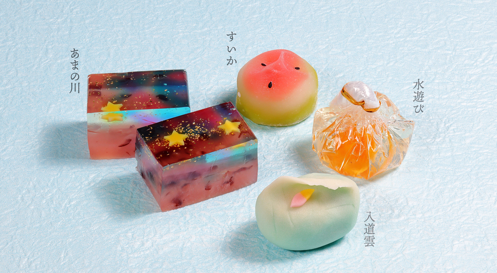 夏の詰合せ 夏空 風流堂 山川 朝汐本舗 菓子老舗